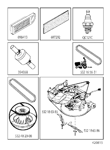 Husqvarna Gartentraktoren 96061022200 CT131