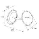 Vorschaubild Bravat Kosmetikspiegel ARTA, chrom