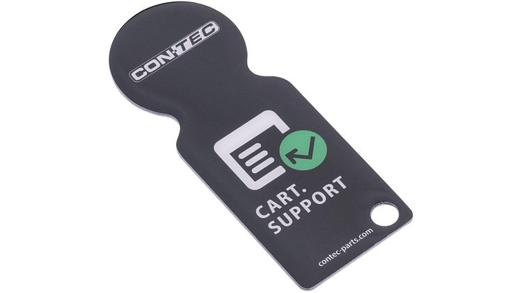 CONTEC Schlüsselanhänger Cart.Support schwarz