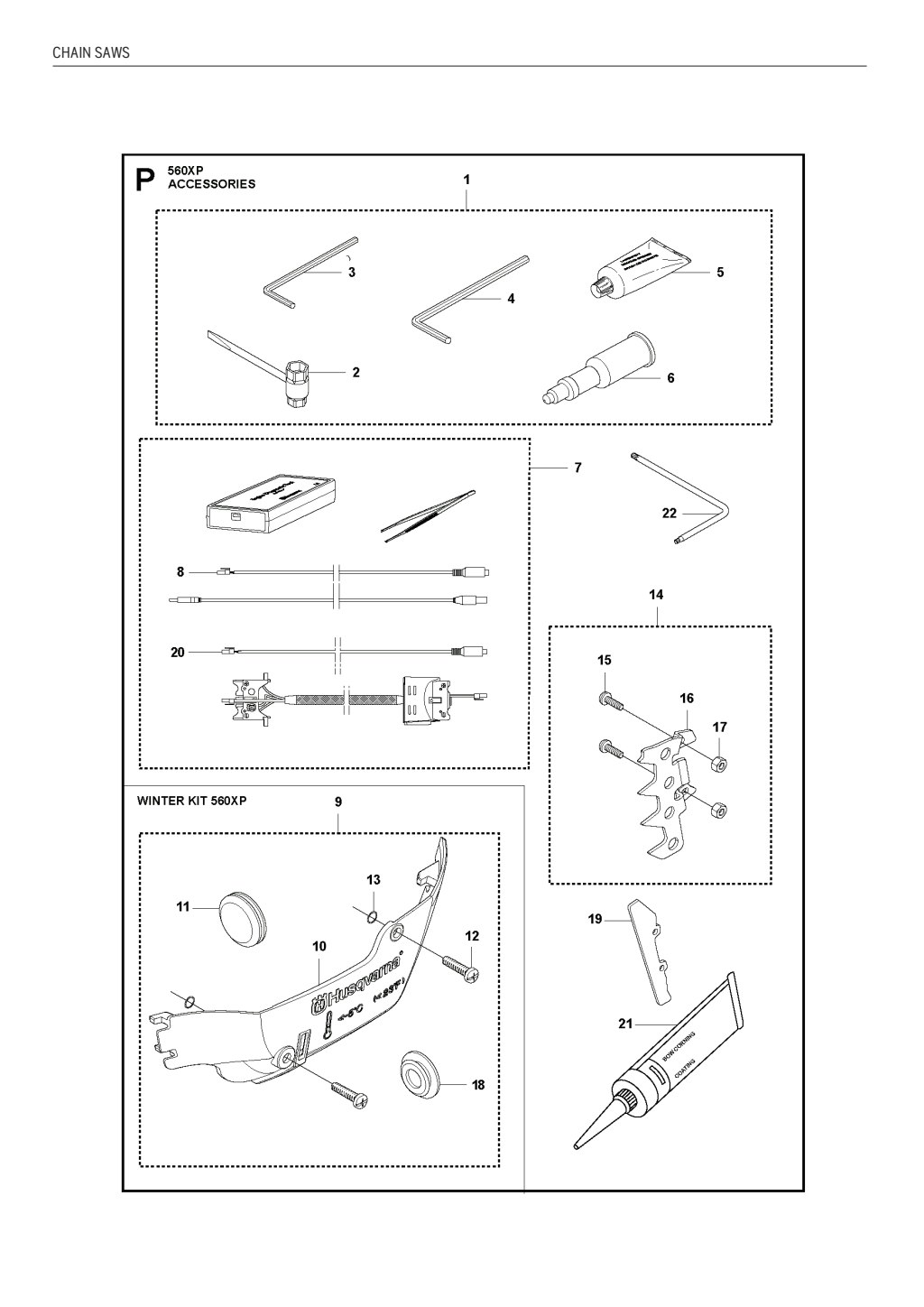 Explosionszeichnung Ersatzteile