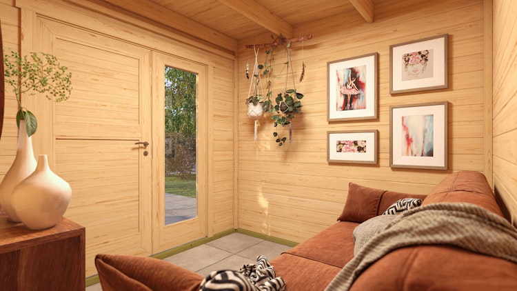 Weka Design Gartenhaus Pure Garden Amberley - 19 mm