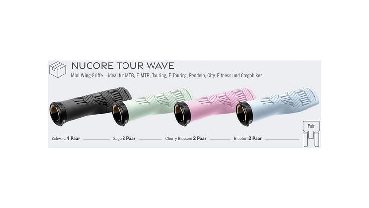 Herrmans Nucore Tour Griff 130 mm bunt