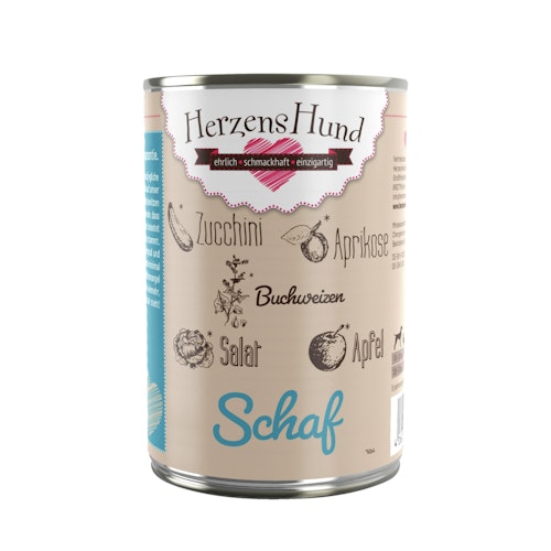 Herzenshund 400 Gramm Hundenassfutter