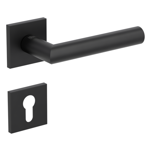 Griffwerk VAYA 128 LUCIA fast2fix Fast2Fix GK3 Rosetten eckig Profilzylinder Graphitschwarz