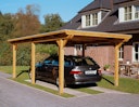 Vorschaubild Skan Holz Emsland - Flachdach Carport aus Leimholz Breite 354 cm