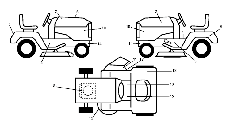 Husqvarna Gartentraktoren 96041002004 LTH151