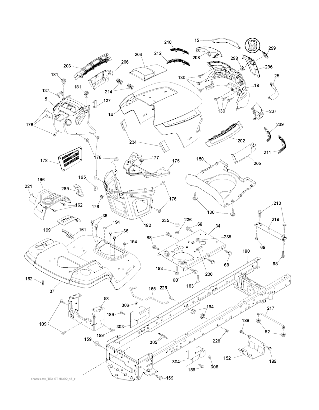 Explosionszeichnung Ersatzteile