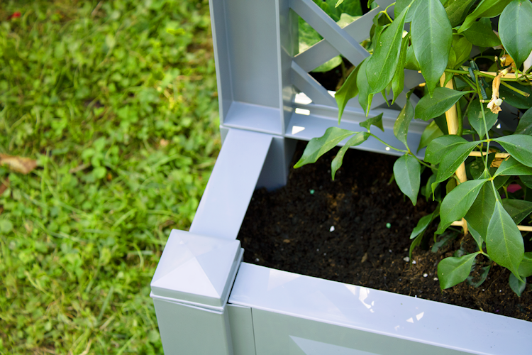 KHW Pflanzkasten groß mit Zentralspalier (2-tlg.) 100 cm
