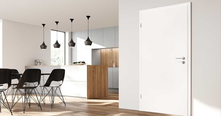 Hörmann ProLine Holz-Wohnungseingangstürblatt mit Klimaklasse 3, Schallschutzklasse 2 - Duradecor glatt