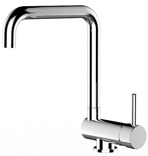 Wasserhahn Vorfenster Küchenarmatur, Umklappbar 6 CM, mit 360° schwenkbarem N-Auslauf, Verchromt