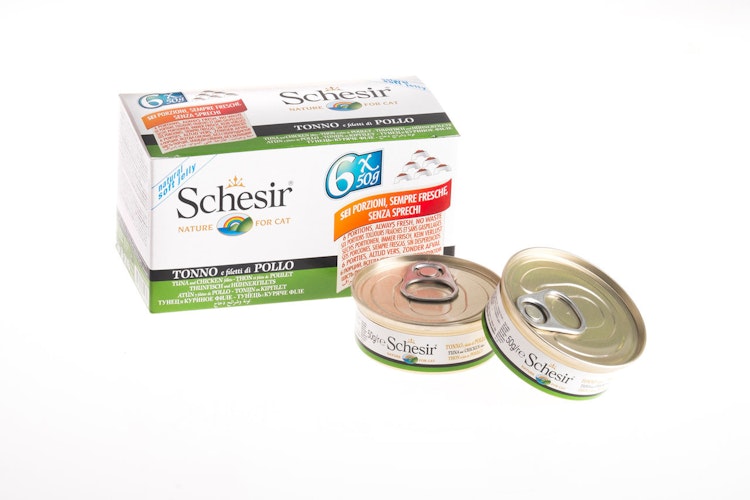 Schesir 6 x 50g Multipack Katzennassfutter