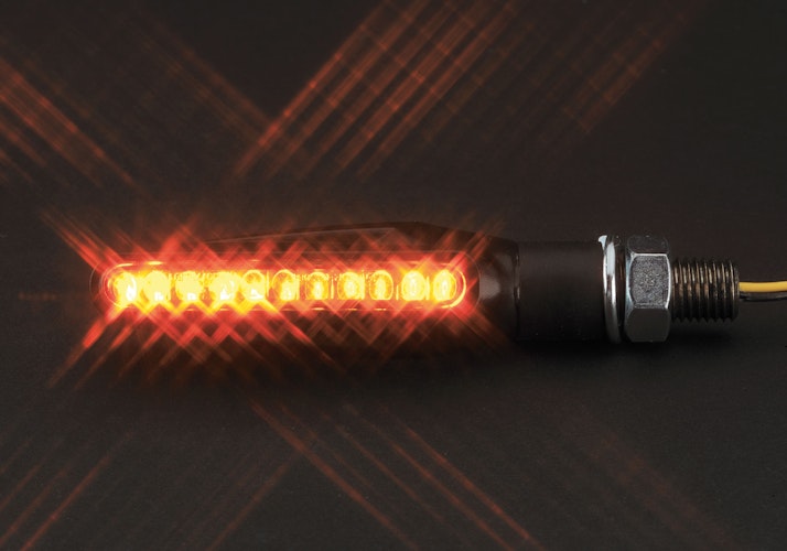 PROTECH Universal LED-Blinker RC-30 Spiegel & Blinker Schwarz für BMW F 900 R,KAWASAKI Ninja 1000 SX,KTM 1290 Super Duke GT