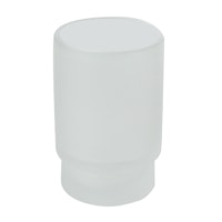 Bravat Glas für Glashalter Varuna und Quaruna, mineralweiß