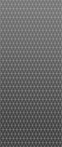 Griffwerk Glasdrehtür (VSG) GRIDS 691 VSG PURE WHITE matt 834x2097x8.8mm Studio/Office DIN L