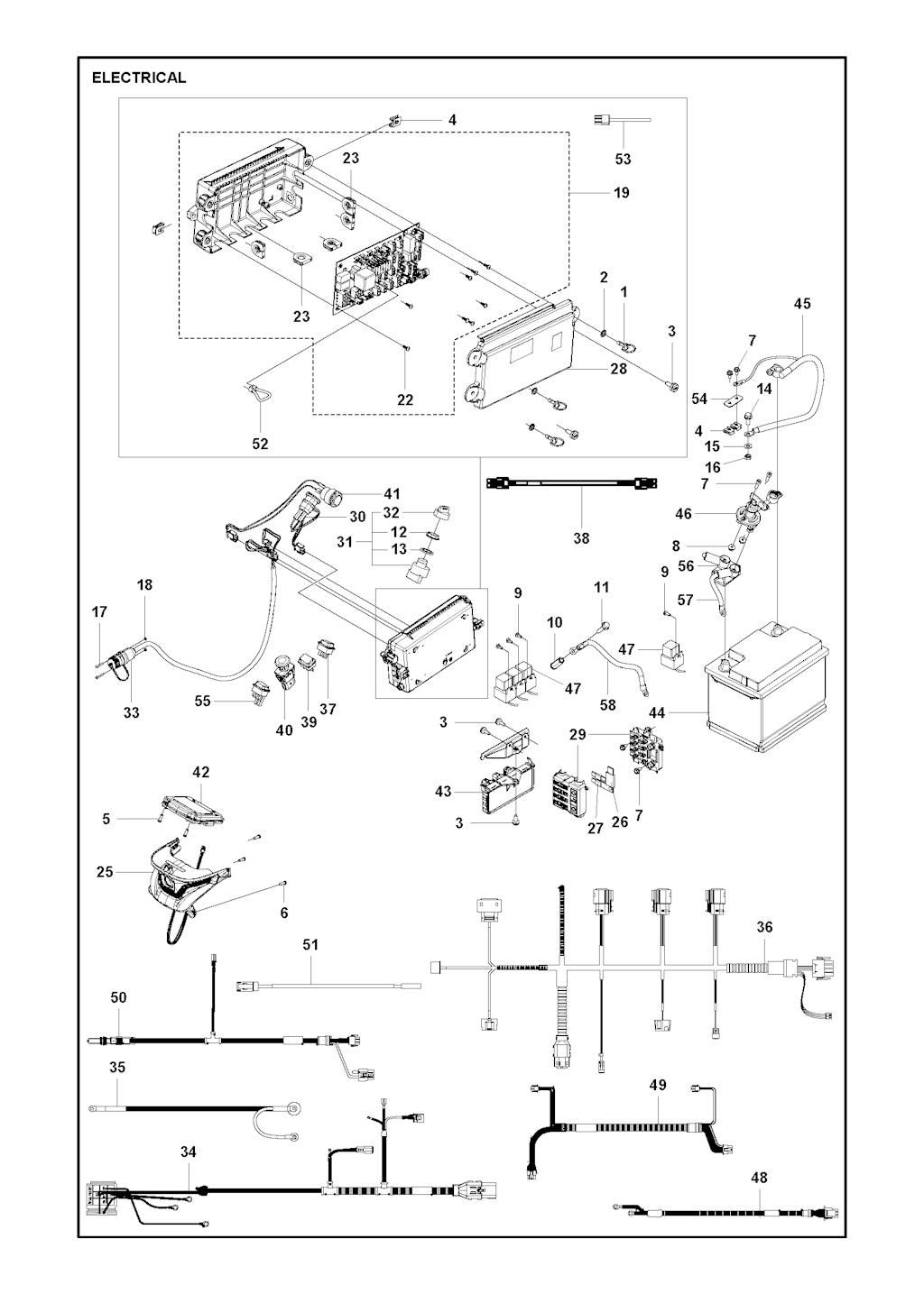 Explosionszeichnung Ersatzteile