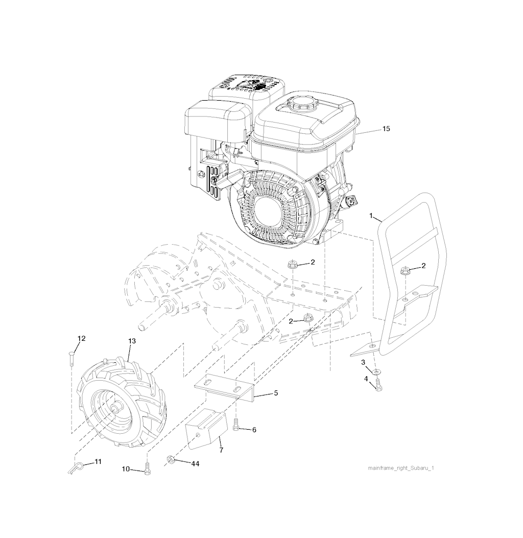 Explosionszeichnung Ersatzteile