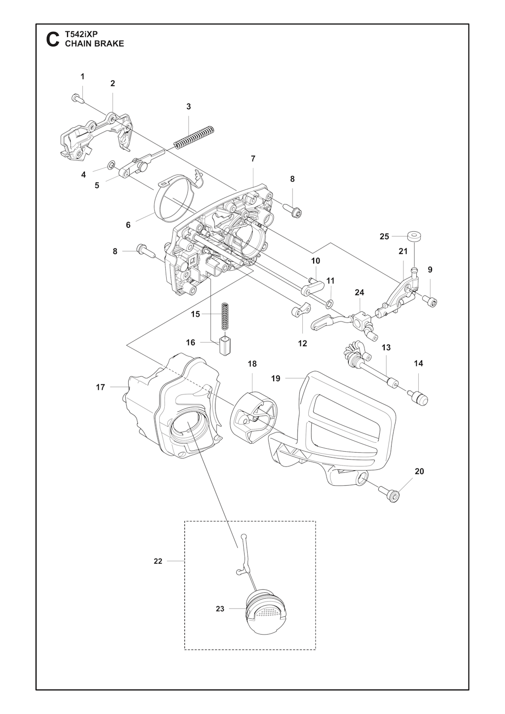 Explosionszeichnung Ersatzteile