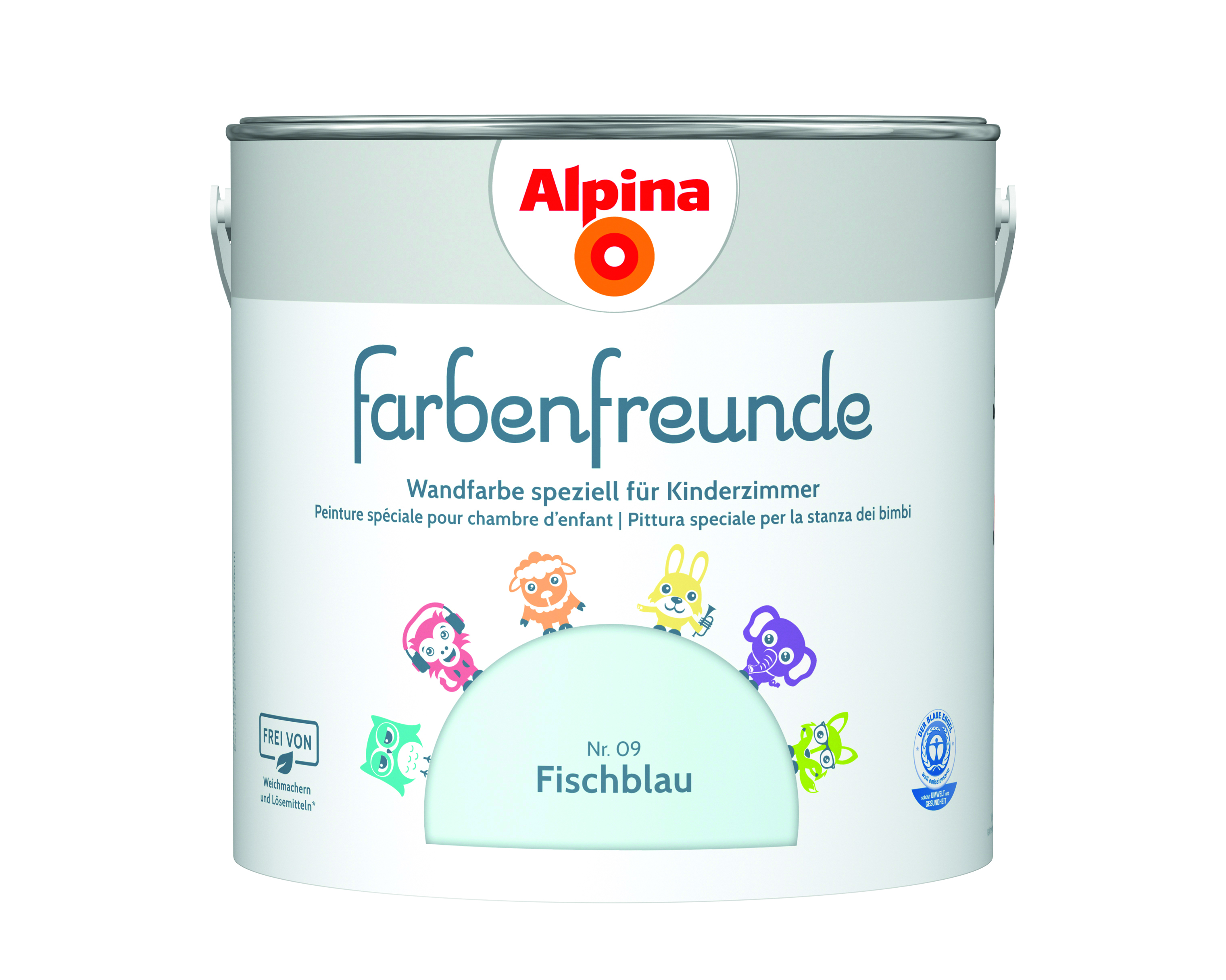 Alpina Farbenfreunde Nr. 09 Fischblau 2,5 Liter matt