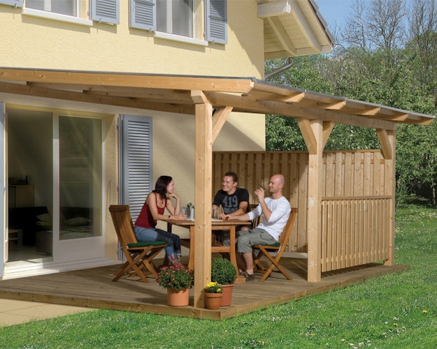 Weka hohe Seitenwand für Terrassenüberdachung 672