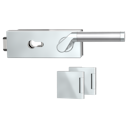 Vorschaubild Griffwerk Glastürbeschlag PURISTO S mit Griff CORINNA PROF Profilzylinder Flüster 3-tlg. Bänder CORINNA Edelstahl poliert
