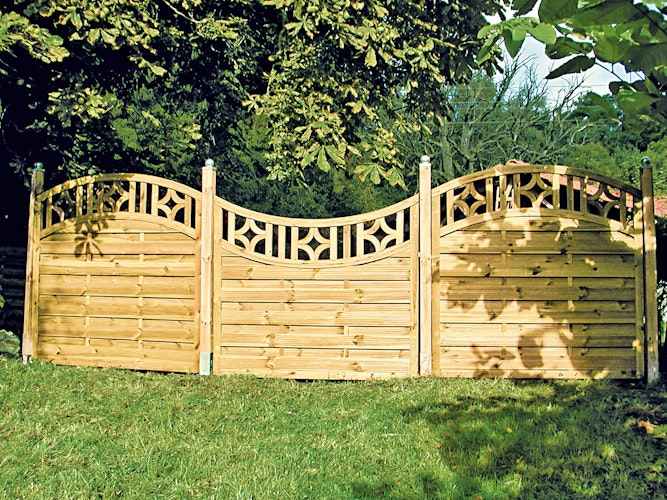 T&J ANTIKZAUN-Serie Doppelbogen II 180 x 160/140 cm