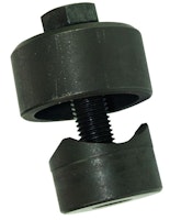 Schraublochstanze für 35 mm Lochgröße, Schwarz