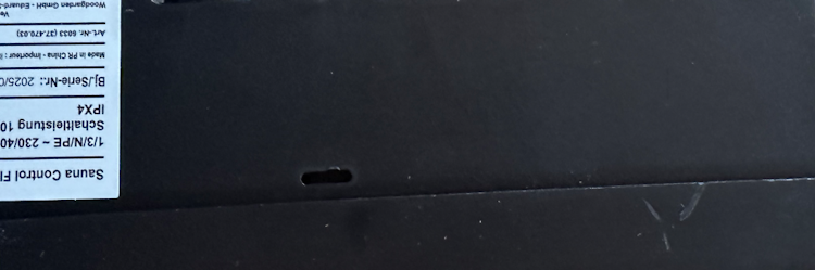 B-Ware Karibu Steuergerät easy finnisch schwarz für Starkstrom Öfen  