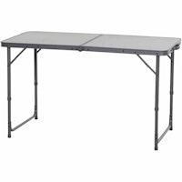 Siena Garden Campingtisch XL Comfort 120 x 60 cm, Stahl Grau / MDF Grau - Abverkauf