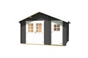 Vorschaubild Weka Gartenhaus 253 graphitgrau/weiß - 28 mm