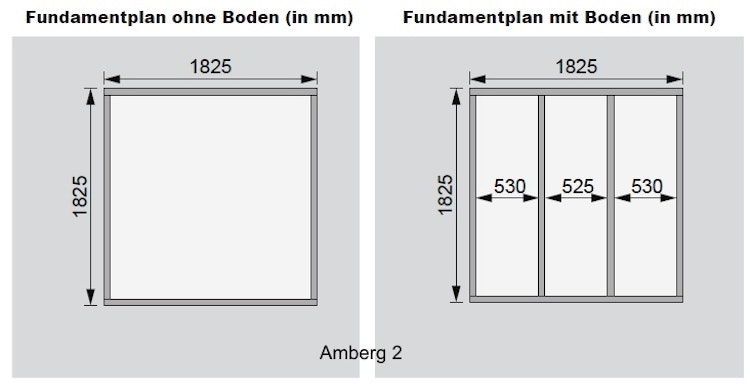 Karibu Woodfeeling Gartenhaus Amberg 2/3/4/5 naturbelassen - 19 mm