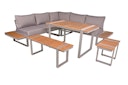 Vorschaubild Garden Pleasure Ecklounge AUREA, Aluminium / Nonwood / Kissen 100 % Polyester