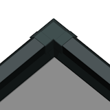 Eckwinkel für die Blendenabdeckungen Typ 1b 30 mm (4er Set 90°)Zubehörbild