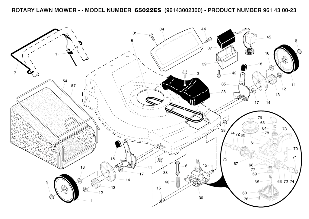 Explosionszeichnung Ersatzteile