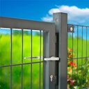 Vorschaubild Kraus Ersatzteil: Anschlagblech für Pfosten für Einzeltor Anthrazit