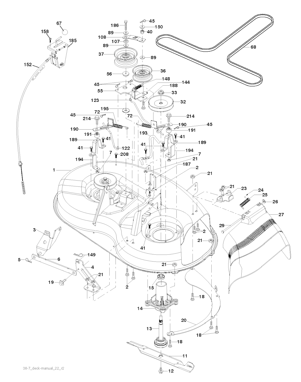 Explosionszeichnung Ersatzteile