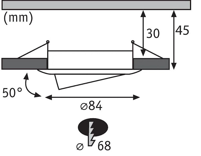 Paulmann LED Einbauleuchte  Smart Home Nova Plus Coin LED schwenkbar Eisen gebürstet