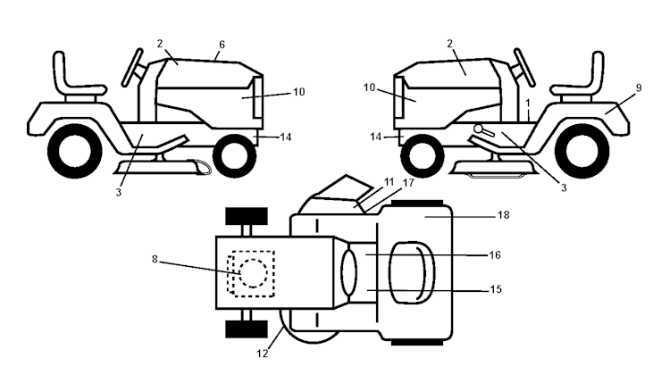 Husqvarna Gartentraktoren 96041002005 LTH151
