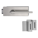 Vorschaubild Griffwerk PURISTO S -Edelstahl matt Ganzglastürbeschlagset -3-teiliger Bandsatz -mit Griff REMOTE -SG -UV