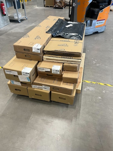 B-Ware Biohort Gerätehaus Neo 292 x 180 cm (1C) Doppeltür dunkelgrau-metallic