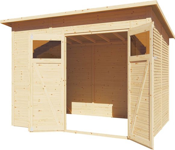 Bertilo Gerätehaus Pent Modern 4 - 18 mm