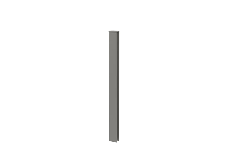 Biohort Eckprofil Abschluss Rankgitter/Sichtschutz für DaVinci quarzgrau-metallic B188901 (2 Stück) 