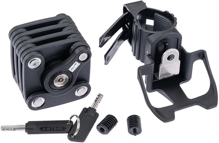 CONTEC Faltschloss BlockLock 64 cm schwarz