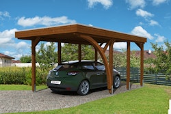 Skan Holz Carport Friesland 314x555 cm inkl. 1 Einfahrtsbogen Sparset 5