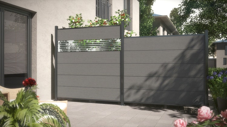 TraumGarten System WPC XL Zaun-Set