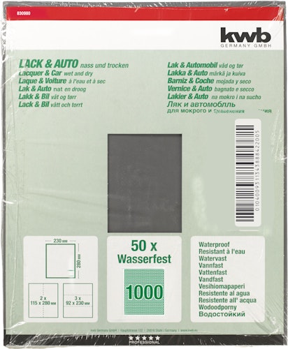 kwb Schleifbogen Wasserfest K1000 830980