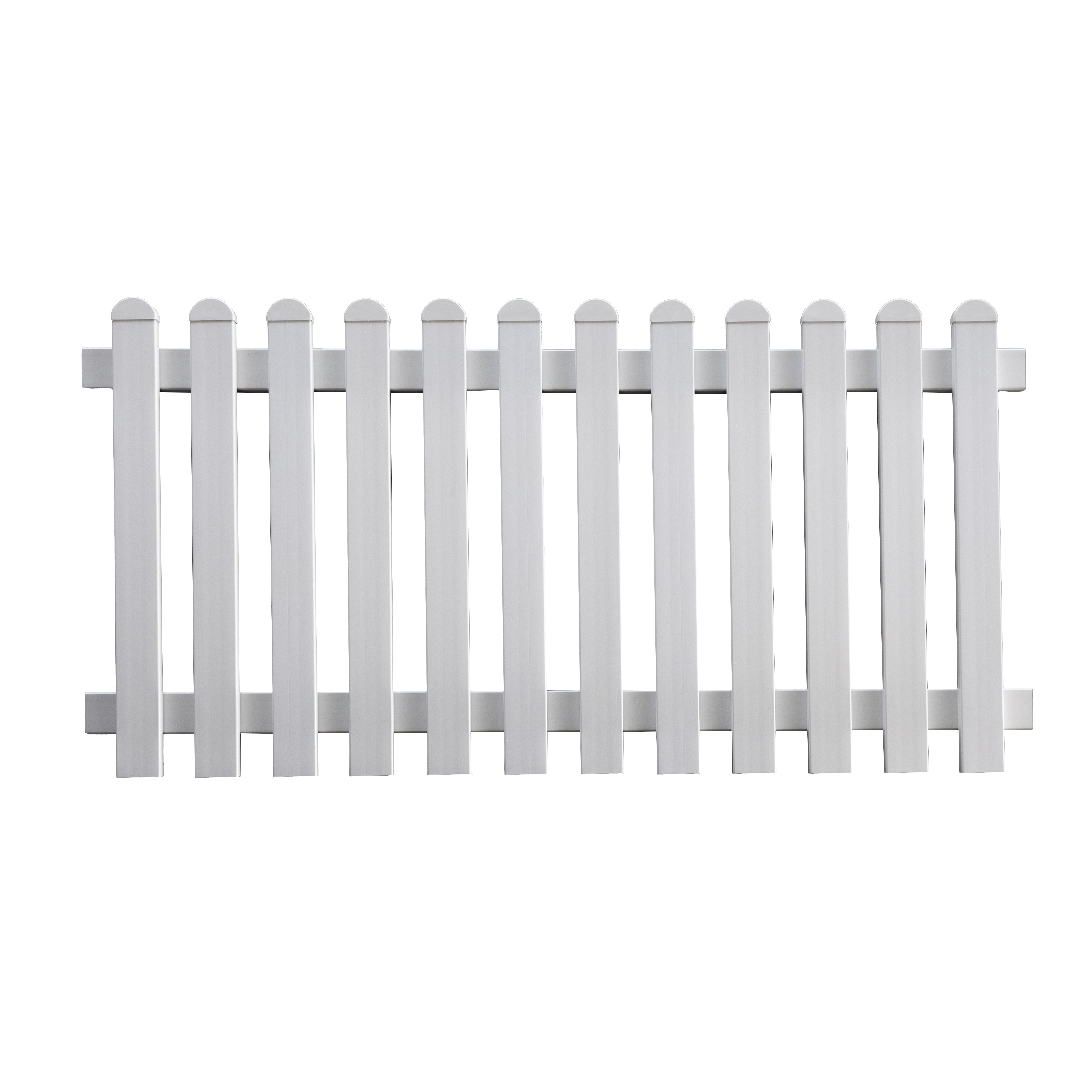 GroJa  BasicLine Gartenzaun weiß, Höhe: 90cm x Breite 180cm  Element Kunststoff gerade 
