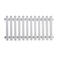 GroJa  BasicLine Gartenzaun weiß, Höhe: 90cm x Breite 180cm  Element Kunststoff gerade 