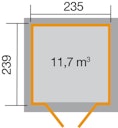 Vorschaubild Weka Gartenhaus 226 - 21 mm
