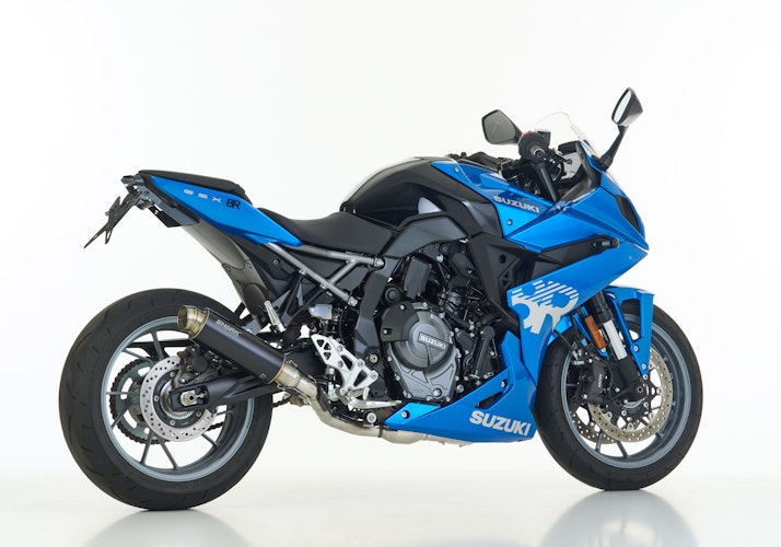 SHARK KOMPLETTANLAGE Aluminium eloxiert schwarz SRC 4 für SUZUKI GSX-8R,GSX-8S EURO5  