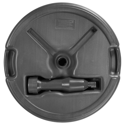 doppler Füllsockel Rattan-Optik 18 Liter, Kunststoff Anthrazit